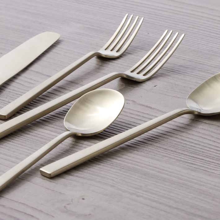 Kanto Stainless Steel Flatware Sets West Elm