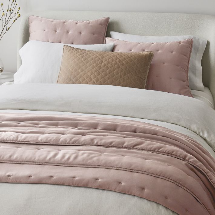 TENCEL™ Crescent Stitch Quilt & Shams West Elm