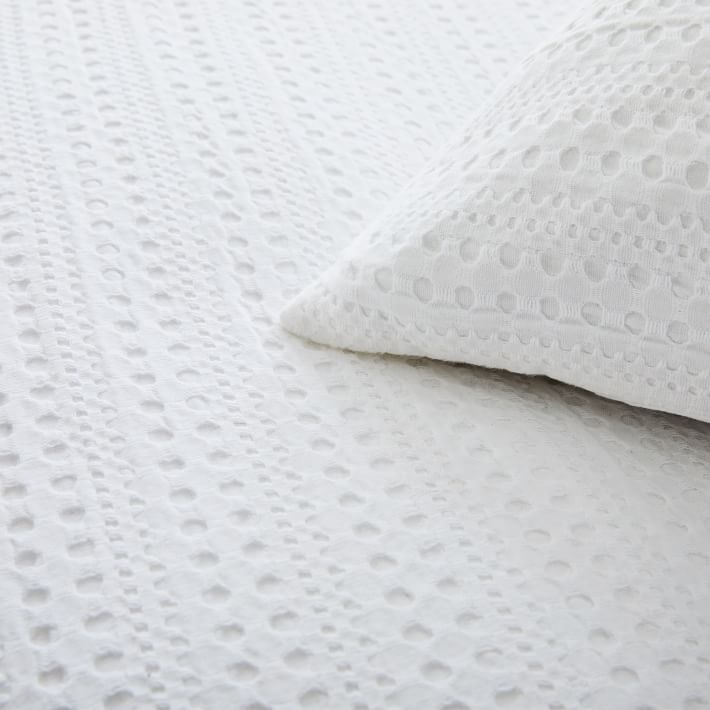 Organic Textured Waffle Duvet Cover & Shams West Elm