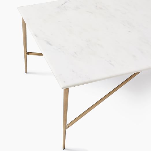 west elm neve marble coffee table