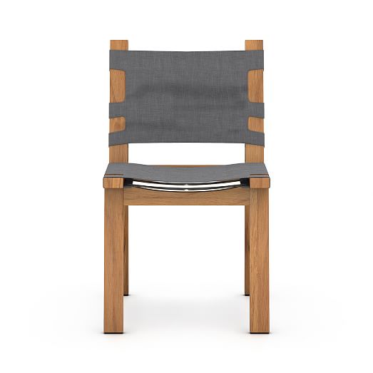 Teak Outdoor Sling Dining Chair West Elm