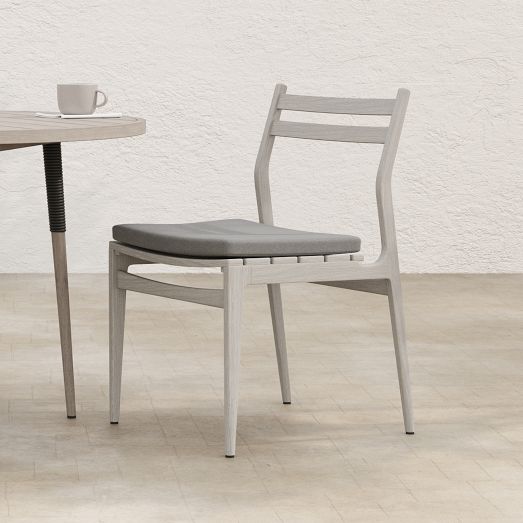 Teak Wood LowBack Outdoor Dining Chair West Elm