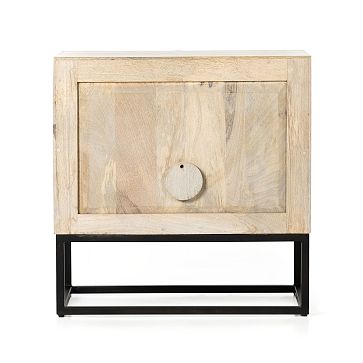 Carved Mango Wood Nightstand (25") | West Elm