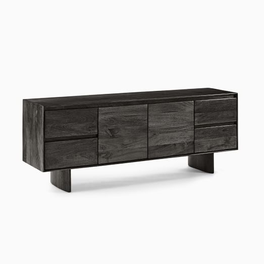 west elm black console