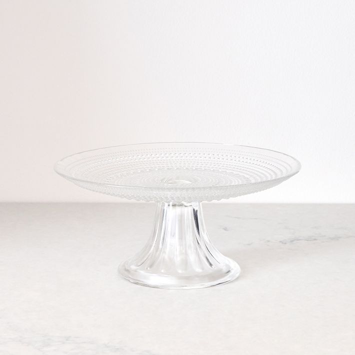 Jupiter Beaded Glass Cake Stand West Elm