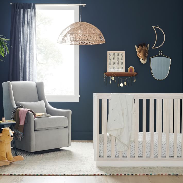 Washed Cotton Toddler Quilt White, Baby Bedding West Elm