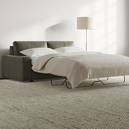 Urban Leather Sleeper Sofa (84") West Elm