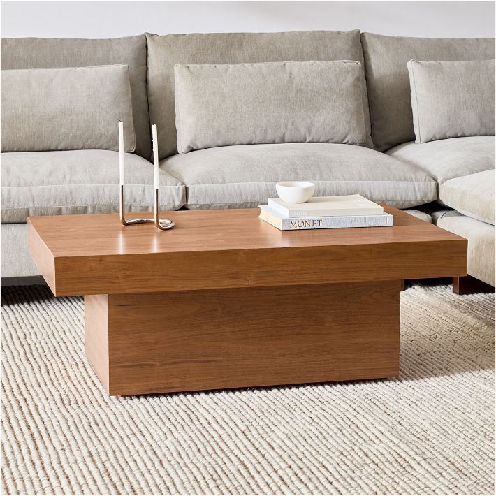 west elm volume pedestal coffee table