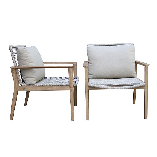Solid Eucalyptus Outdoor Chair (Set of 2) West Elm
