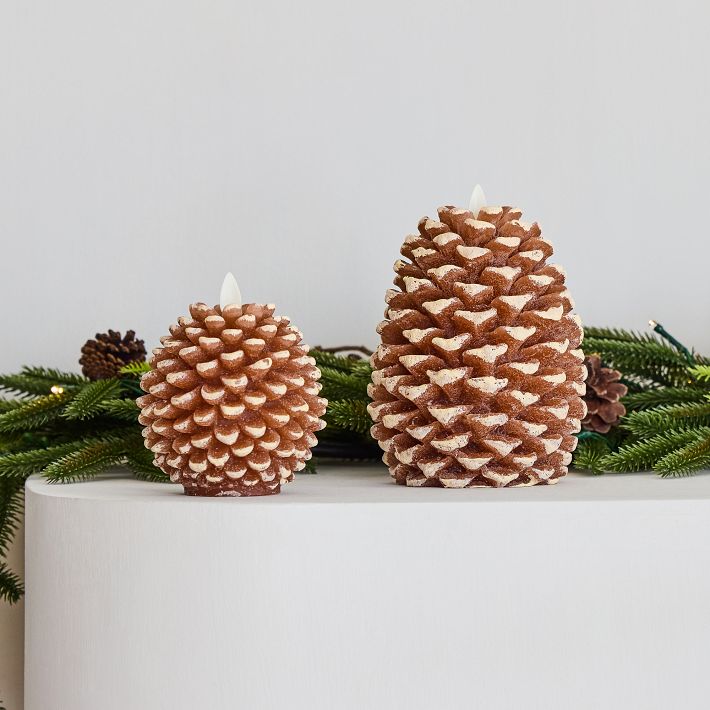 Pinecone Flameless Candles West Elm