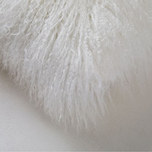 Mongolian Lamb Pillow Cover West Elm