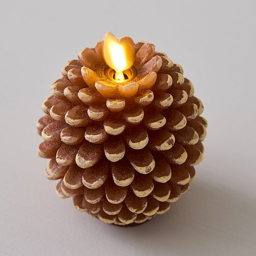Pinecone Flameless Candles West Elm