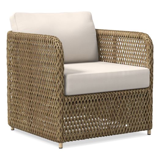 Open Box Coastal Outdoor Petite Lounge Chair Cushion Covers West Elm