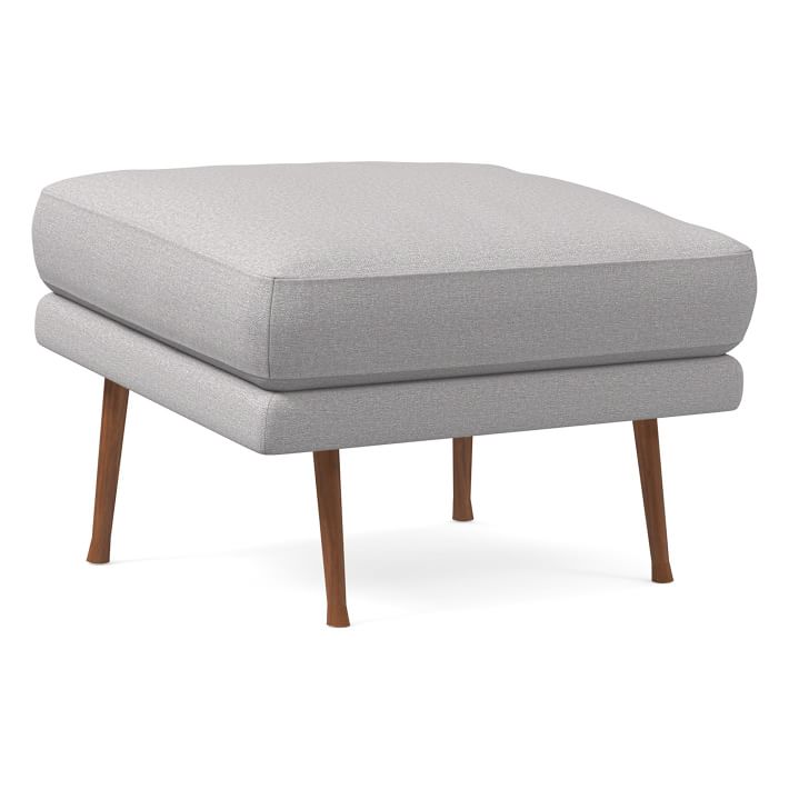 Lucia Ottoman Wood Legs West Elm