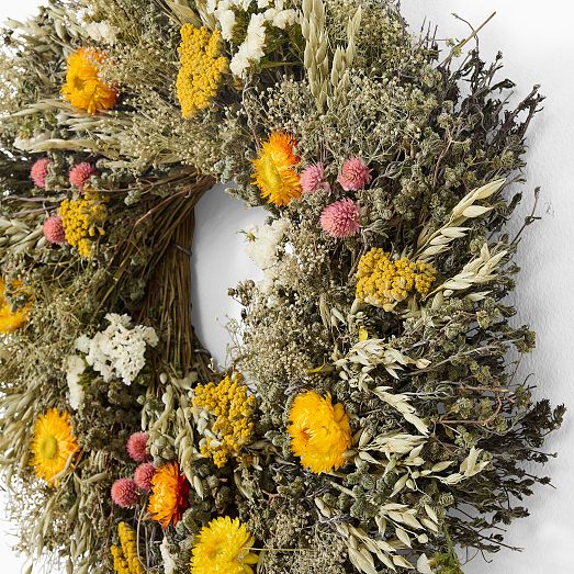 Dried Floral Wreath West Elm