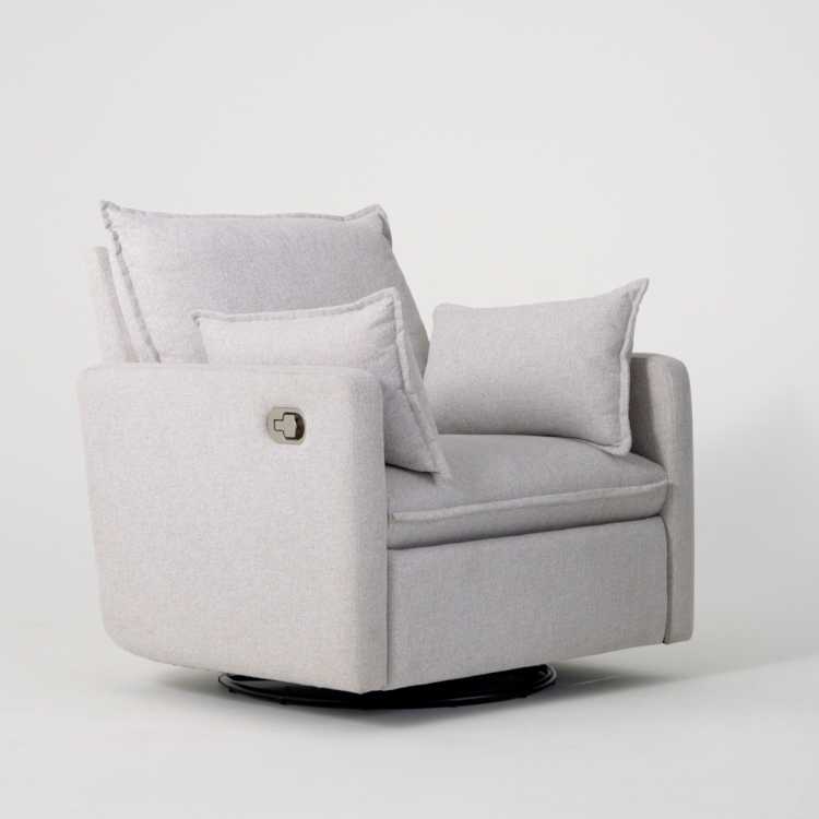 Paxton Pillow Manual & Power Swivel Glider Recliner West Elm