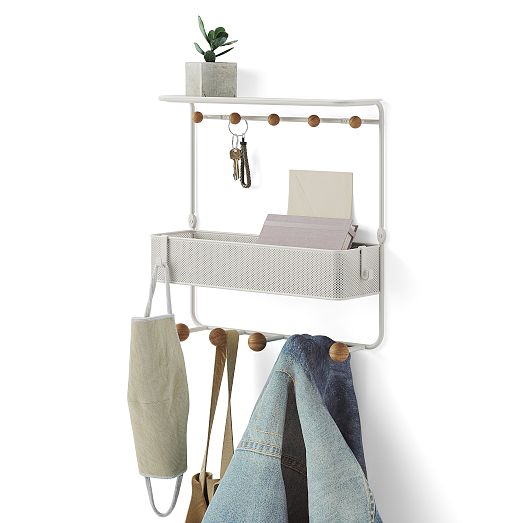 Estique Shelf w/ Hooks West Elm