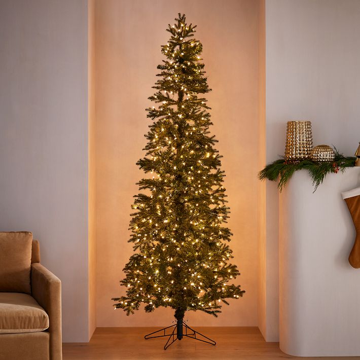 Narrow Pine Green Christmas Tree West Elm
