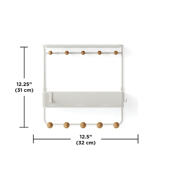 Estique Shelf w/ Hooks West Elm