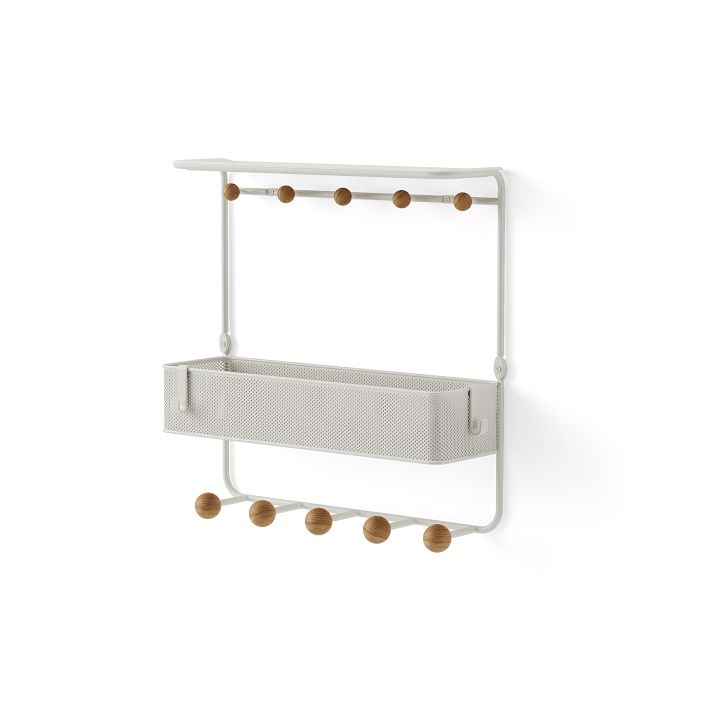 Estique Shelf w/ Hooks West Elm