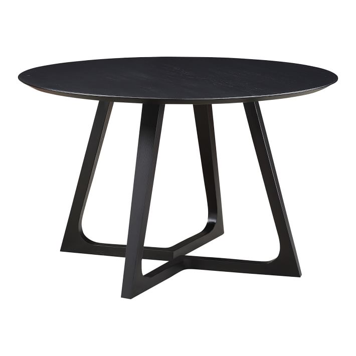 Sculptural Ash Wood Round Dining Table (47.5") West Elm