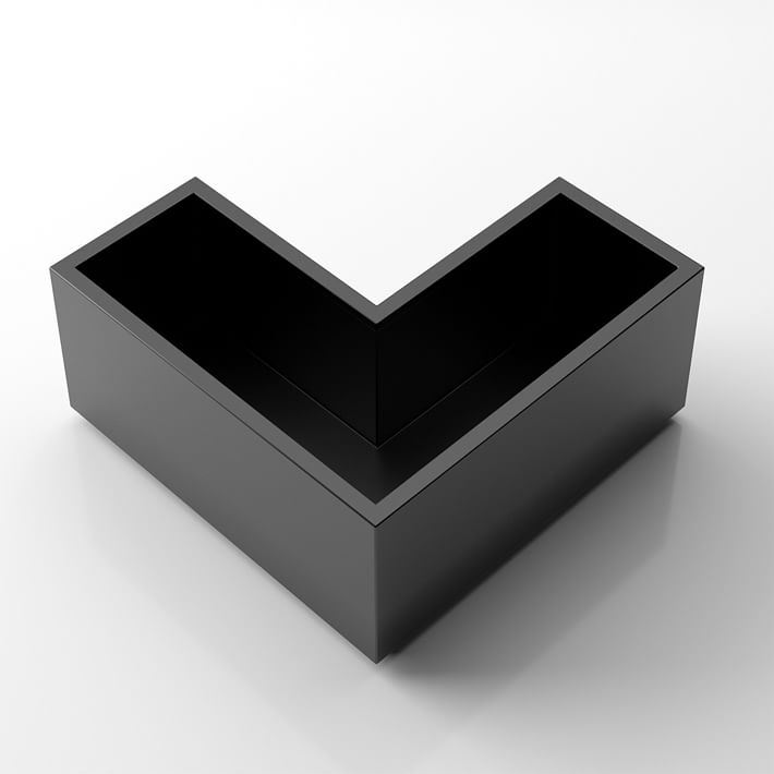 Veradek Metallic Series Corner Box Planter West Elm