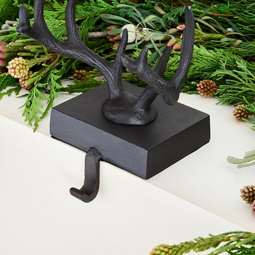 Antler Stocking Holder Dark Bronze West Elm