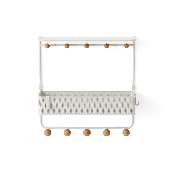 Estique Shelf w/ Hooks West Elm