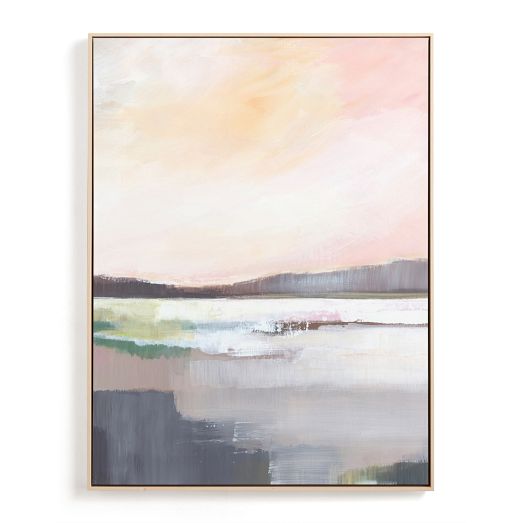 Open Box Sunrise in White Framed Wall Art by Minted for West Elm