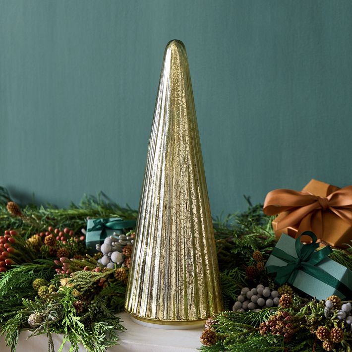 LightUp Gold Mercury Trees West Elm