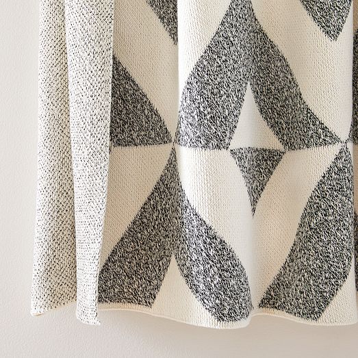 Happy Habitat Recycled Cotton Throw Reversed Marled West Elm