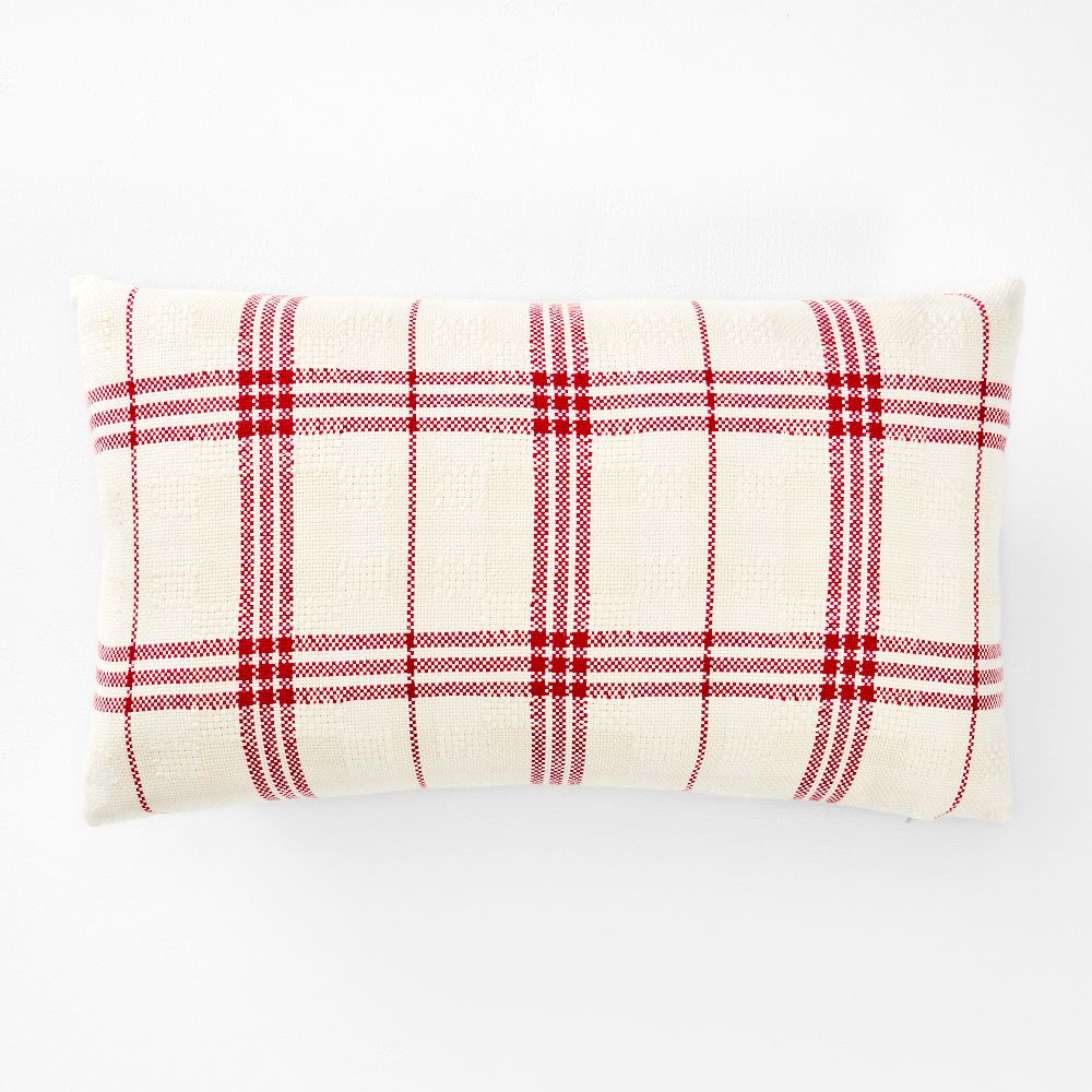 Farmhouse Plaid Pillow Cover West Elm