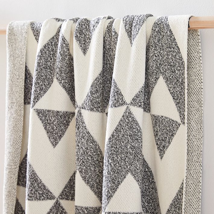 Happy Habitat Recycled Cotton Throw Reversed Marled West Elm