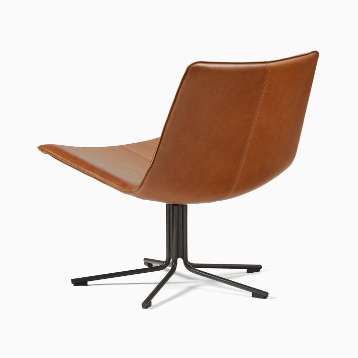 Slope Leather Swivel Chair West Elm