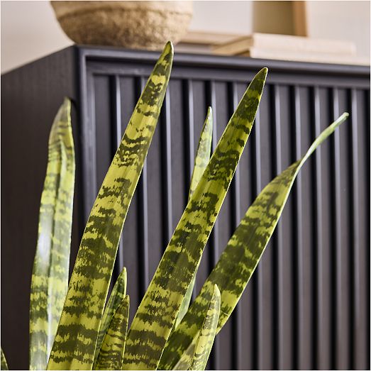 Faux Potted Snake Plant West Elm
