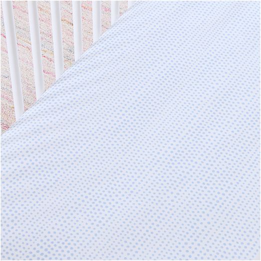 Falling Dot Crib Fitted Sheet West Elm