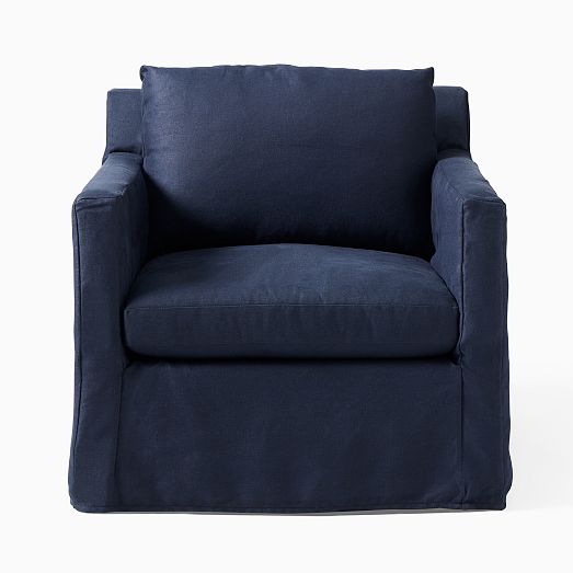 Marin Skirted Slipcover Chair West Elm