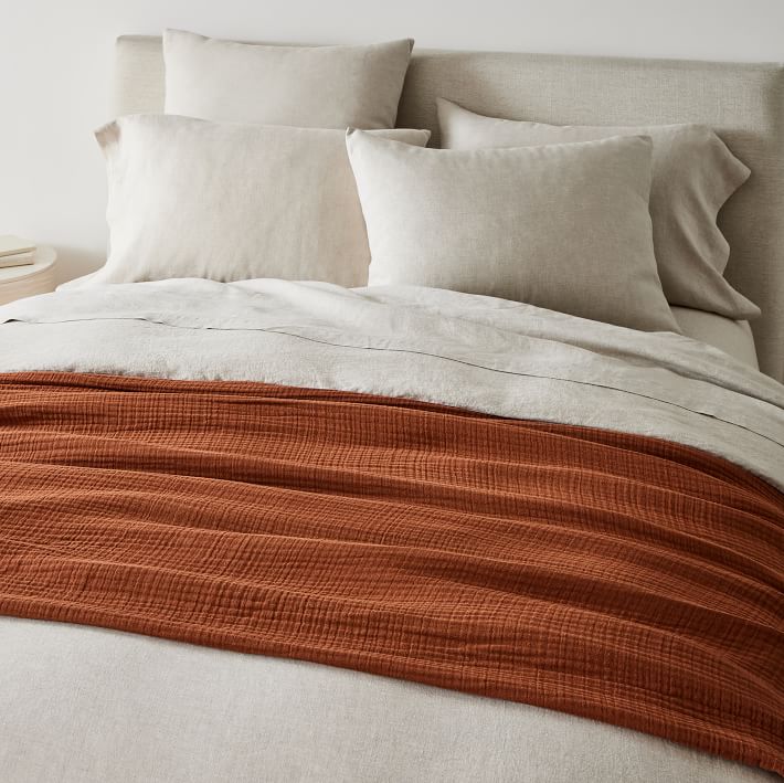 Dreamy Gauze Cotton Blanket West Elm