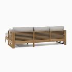 Santa Fe Slatted Outdoor 2-Piece Chaise Sectional (95