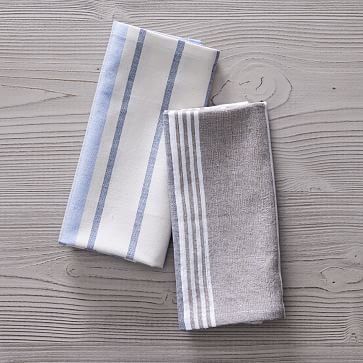 Handwoven Striped Cotton Kitchen Towel (Set of 2) | West Elm