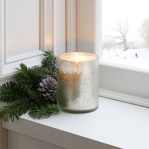 Etched Glass Candles - Clove Amber | West Elm