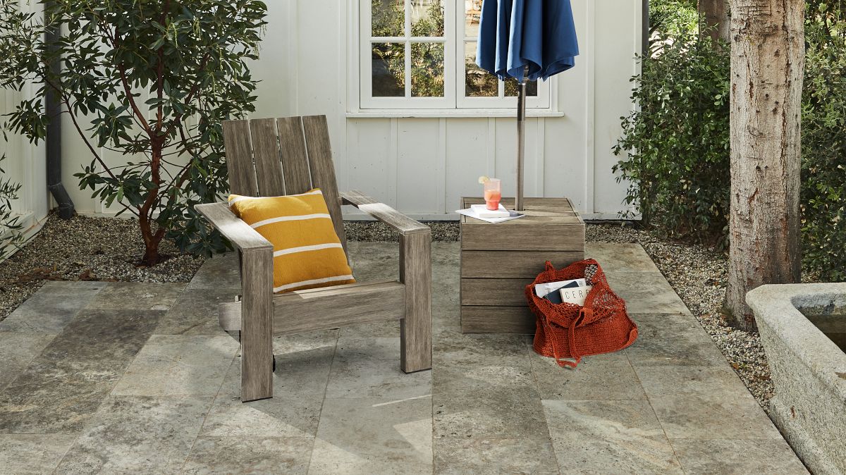 Portside Outdoor Umbrella Holder Side Table (21") West Elm