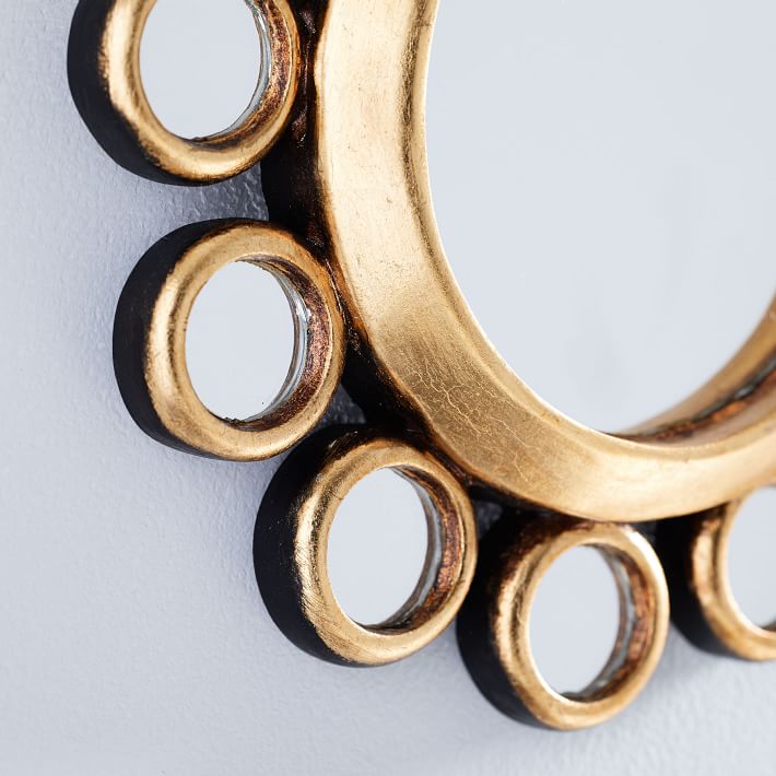 Peruvian Wall Mirrors White/Gold West Elm