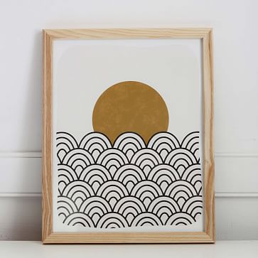 Pauline Stanley Studio Wall Art - Waves & Sun 