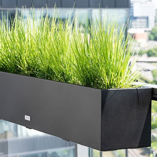 Veradek Metallic Series Railing Planter West Elm