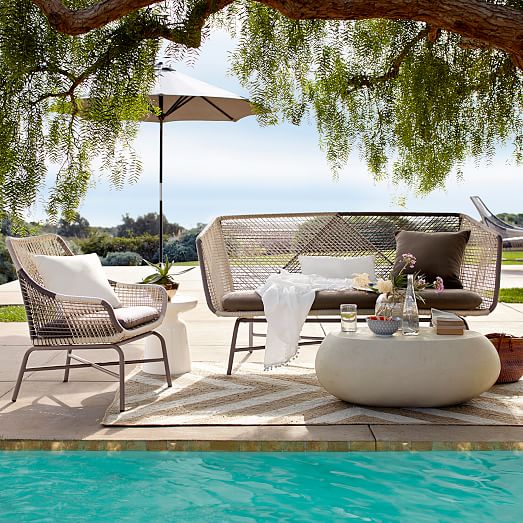 Sunbrella Indoor/Outdoor Canvas Pillow West Elm