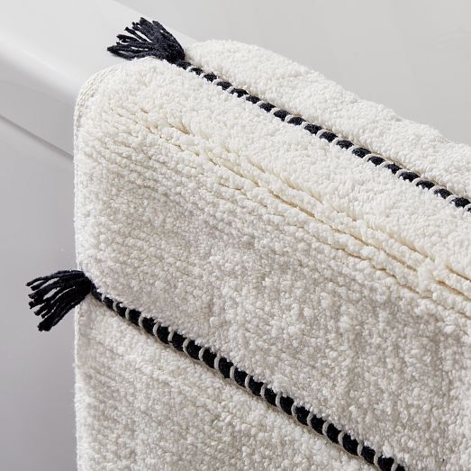 Tassel Stripe Bath Mat West Elm
