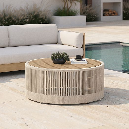 Porto Outdoor Round Coffee Table (32"–44") | West Elm