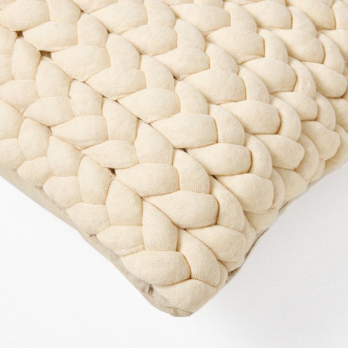 Braided Jersey Pillow Cover West Elm