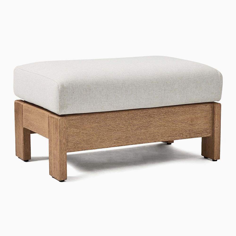 Porto Outdoor Ottoman | West Elm